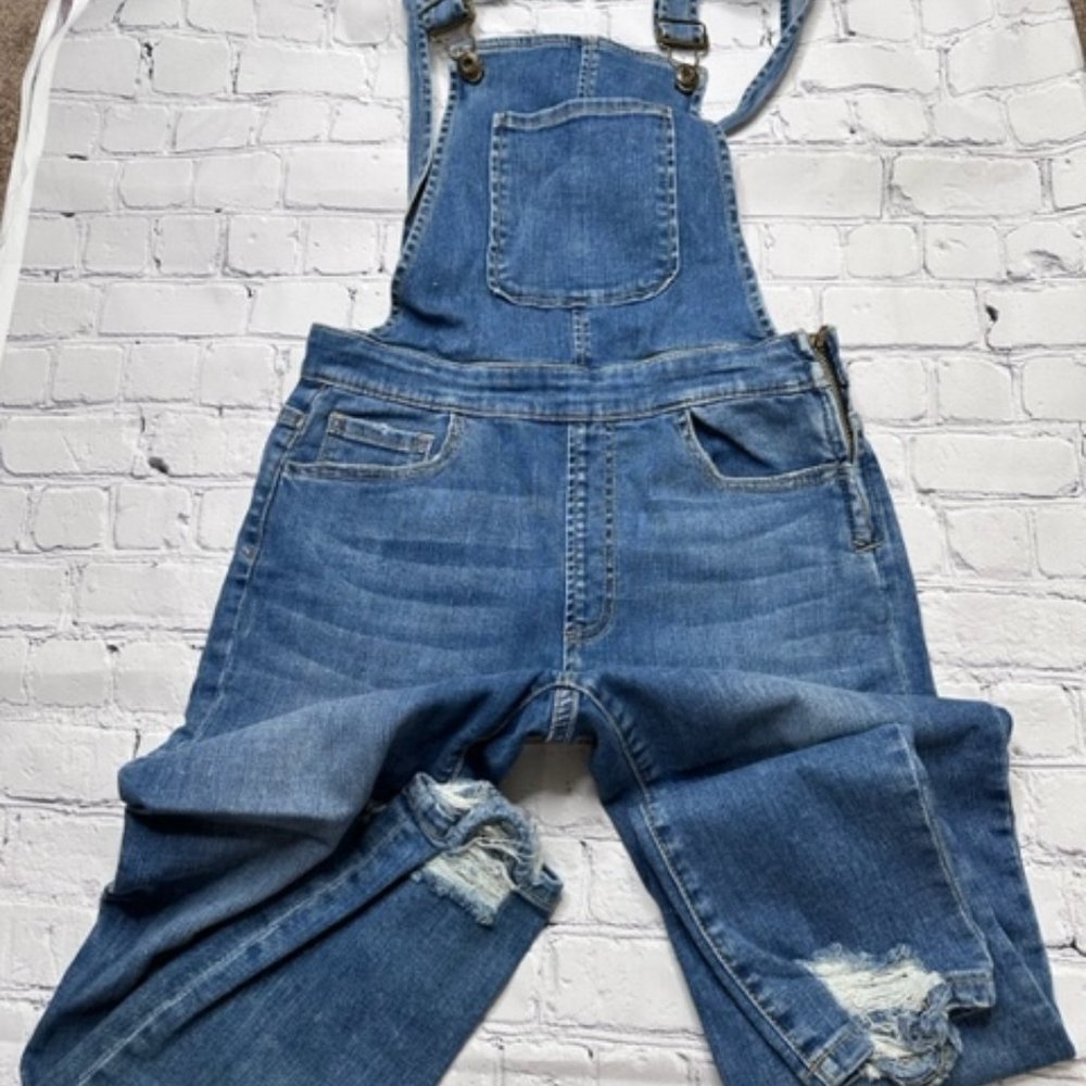 Sneak Peek Distressed overalls